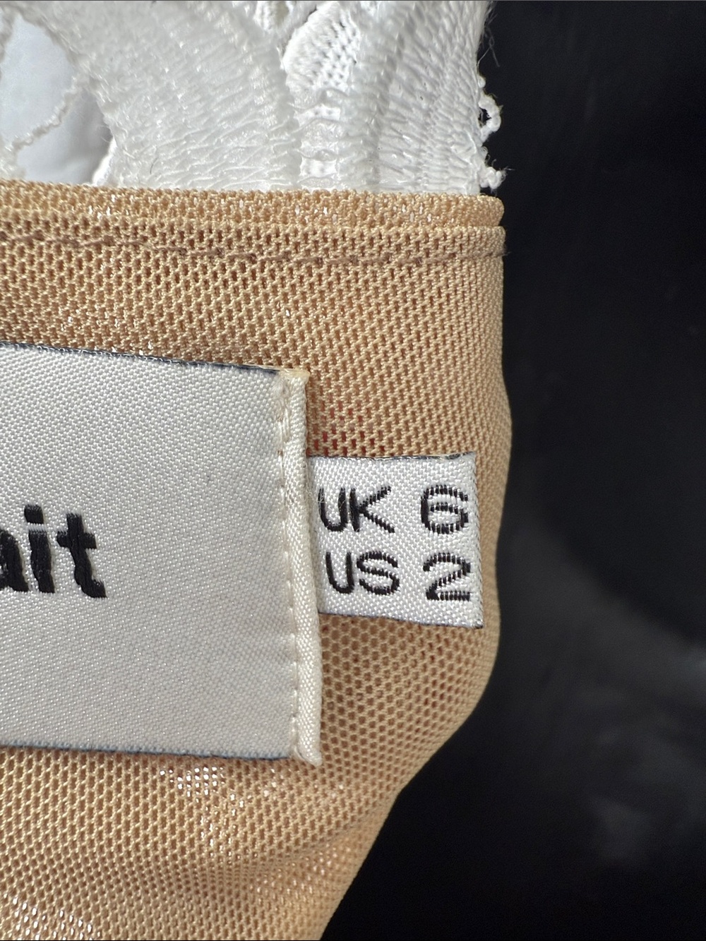 SelfPortrait WhiteBlack Lace Felicia Collared Mini Dress size 2 NWT - Picture 8 of 12